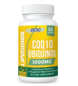Органический CoQ10, 1000 мг, 60 мягких гелей, 30 порций