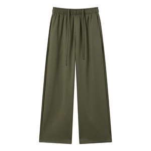Comfortable Wide Leg Sweatpants For <strong>Men</strong> Women Drawstring <strong>Casual</strong> Loose Fit <strong>Trousers</strong> For Streetwear And Daily Wear - Product Image 3