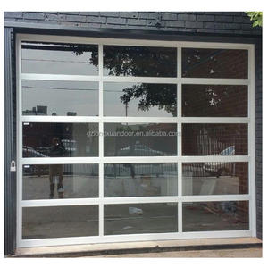 Porta da Garage Moderna in Alluminio <span class=keywords><strong>e</strong></span> <span class=keywords><strong>Plexiglass</strong></span> 8x7 con Isolamento Termico per Ingresso - Product Image 5