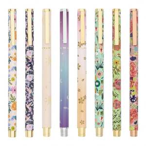 Nuevo Juego de 2 Bolígrafos con Estampado Floral, Bolígrafo de Metal con Impresión Personalizada y Logotipo Grabado con Láser para Regalos - Product Image 2