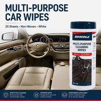 Lingettes de nettoyage de voiture multi-usages, non tissées, écologiques, biodégradables, sans dommages, portables, 4-en-1