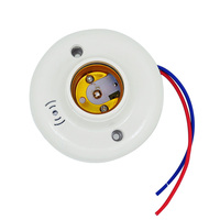 Hungso E27 Led ampoule support rond raccord prise interrupteur E27 Base suspension lampe prise pour la maison