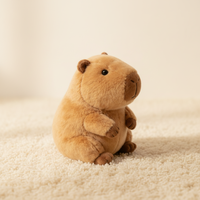 Peluche Capybara Personnalisable en Polyester et Coton PP Brodé – Vente en Gros OEM ODM Direct Usine