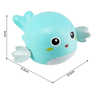 Jouets de bain pour bébé 2024, jeu d'eau flottant, animaux de dessin animé, matériau ABS écologique, jouet flottant classique pour tout-petits, baleines mignonnes - Product Image 2