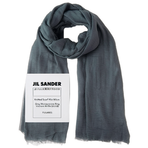 Sciarpa Lavorata a Maglia 90x180cm Grigia Tinta Unita Lunga con Ottima Ritenzione del Calore Stile Classico Invernale per Donna Adulta - Product Image 1