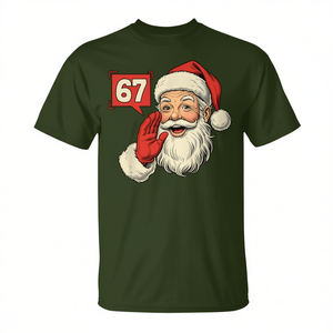 Six Seven Santa Christmas Meme T-Shirt Gen Z Alpha Design 67 - Product Image 2