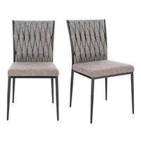 Fabricant Fournisseur ODM OEM Chaises de salle à manger de luxe en velours gris
