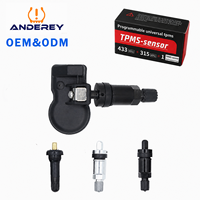 Solution TPMS professionnelle ANDEREY, capteur programmable universel, compatibilité 433 MHz/315 MHz, remplacement pour 98 % des voitures