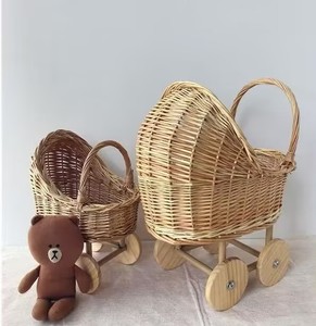 Cesto in vimini per passeggino, cesto portaoggetti, cesto per fiori, accessori per fotografia, giocattoli per bambini, decorazione da scrivania per <span class=keywords><strong>compleanno</strong></span> di neonati - Product Image 3