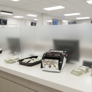 Professional Business Grade LED <strong>Currency</strong> Counting Machine 900 Pcs/Min Speed 300 Pcs Hopper Auto <strong>Currency</strong> Recognition Magnetic - Product Image 3