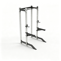 Machine Smith tout-en-un avec système de câbles croisés doubles et pile de poids, cage à squats robuste, équipement de fitness complet pour salle de sport et studio