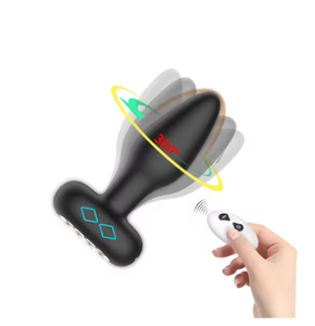 รีโมทคอนโทรลแอพ 10 ระดับการสั่นสะเทือน พร้อมปุ่มหมุนและสั่นสำหรับปลั๊กเสียบก้น - Product Image 5