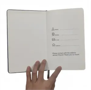 定制印刷第一页A4 A5个性化标志皮革铺设平板日记本普通笔记本