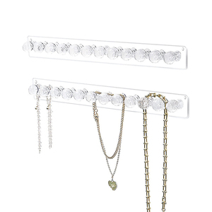 Appendiabiti per collane in acrilico porta collane a <span class=keywords><strong>parete</strong></span> organizzatore di gioielli appesi porta collana, forma ganci - Product Image 1