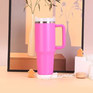 <b>40oz</b> H2.0 <b>Handle</b> Travel Car <b>Tumbler</b> Stainless Vacuum Mug Lid Straw Non-Slip ODM Custom Design - Product Image 5