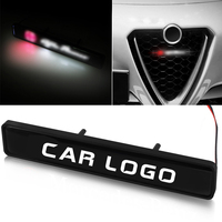 Insigne d'emblème de calandre avant avec logo de coffre de porte de voiture à éclairage LED personnalisé