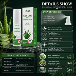 Spray Repelente de <span class=keywords><strong>Mosquitos</strong></span> de <span class=keywords><strong>Aloe</strong></span> <span class=keywords><strong>Vera</strong></span> al por Mayor, Repelente Natural a Base de Plantas para Exteriores, para Venta al por Mayor y Distribución - Product Image 2