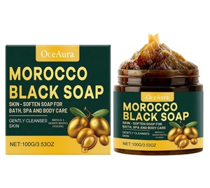 Nhà Máy Xà Phòng Giữ Ẩm Làm Sạch Da Nhẹ Nhàng Hàng Ngày Chăm Sóc Cơ Thể Tắm Xà Phòng Ma-rốc Đen Xà Phòng - Product Image 1