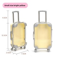 Valise de transport rectangulaire mini portable en plastique PP recyclable, vide et personnalisable, avec boîte en plastique pour usage alimentaire