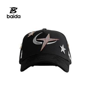 Gorras personalizadas sombrero các loại bông Mũ bóng chày Bộ sưu tập cong vành thêu mũ barbas Studded - Product Image 5