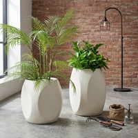 Pot de fleurs en fibre d'argile durable avec trou de drainage, écologique, biodégradable, design vintage/moderne pour jardin, hôtel, usage domestique