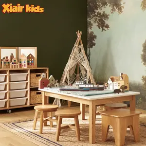 Montessori Daycare Kid Furniture Stacking Chair For Kindergarten Preschool Classroom Nursery With Quality Wooden Furniture Sets