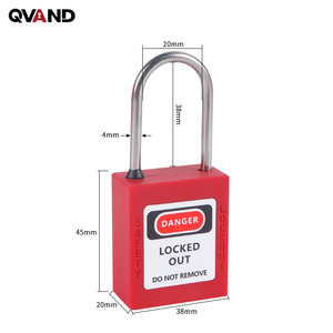 Khóa an toàn OEM Safety Lockout Tagout, khóa chùm thép không gỉ 4mm, khóa chìa khóa tổng, ngăn ngừa vận hành bất ngờ, bán buôn khóa LoTo - Product Image 5