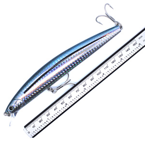 Señuelo Artificial Rígido Tipo Wobbler 160mm 30g Profundidad de Buceo 0.5-1.5m Minnow Flotante con Recubrimiento UV que Brilla para <span class=keywords><strong>Pesca</strong></span> de Atún en Agua <span class=keywords><strong>Salada</strong></span> - Product Image 1