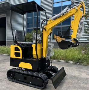 Superventas TH12 Mini máquina excavadora de orugas multifuncional hidráulica de 1,2 toneladas componentes de núcleo de bomba de engranajes de granja de jardín - Product Image 1