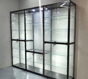 Vitrine en verre acrylique avec éclairage LED et portes coulissantes pour magasin de détail, boutique et salle d'exposition - Product Image 2