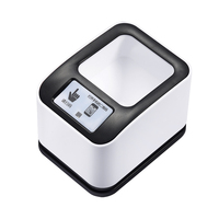 Caja de Escaneo de Códigos de Barras para Pagos y Recibos con Manos Libres, Escáner de Códigos de Barras 2D/1D, Lector de Escritorio QR, Textura Negra/Gris, MP2200