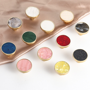 Có Thể Điều Chỉnh Nhỏ Bằng Đá Cẩm Thạch Kết Thúc Vàng Brass Tủ Cửa Xử Lý Ngăn Kéo Tay Nắm Gốm Trang Trí Xử Lý Cho Tủ Bếp - Product Image 3