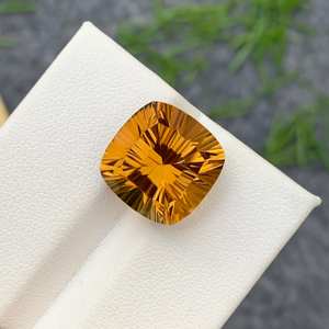 Cojín facetado de citrino natural de alta calidad, piedra preciosa genuina calibrada para la fabricación de joyas de proveedor indio al por mayor - Product Image 4