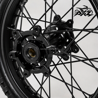 Kit de Ruedas Supermoto Surron Ultra Bee de 17 Pulgadas 100/80-17 130/70-17, Juego Completo de Ruedas con Radios de Acero al Carbono, Piezas para Motocicletas Eléctricas