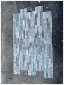 Revêtement mural en <span class=keywords><strong>ardoise</strong></span> naturelle à prix d'usine, <span class=keywords><strong>pierre</strong></span> de culture décorative en forme de Z pour panneaux muraux intérieurs et extérieurs - Product Image 4