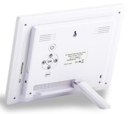 Reloj Electrónico Moderno ZKM CK-070-STD de 7 Pulgadas con Reproducción de Video (MP4/AVI) y MP3, Resolución 1024x600, Alimentación CA, Compatible con Múltiples Idiomas