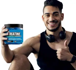 Oem nhãn hiệu riêng Creatine Monohydrate Gummies BCAA Pre Workout Gummies tăng cân Gummy kẹo phòng tập thể dục bổ sung