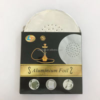 Rouleau de papier d'aluminium pour chicha de qualité alimentaire, imprimé, souple, en alliage 8011, épaisseur 0,03 mm, couleur argent