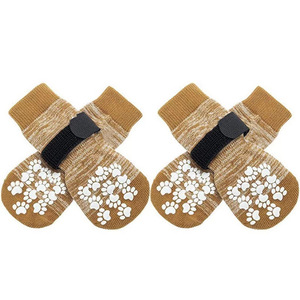 Calzini Antiscivolo per Cani, Protezione <span class=keywords><strong>Zampe</strong></span> per Pavimenti Duri, Controllo Trazione per Interni ed Esterni - Product Image 1