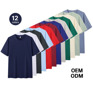 T-shirt en coton/spandex de haute qualité, taille plus, impression numérique personnalisée, logo, 210 g/m², t-shirt uni à col rond pour homme, t-shirt personnalisé - Product Image 5