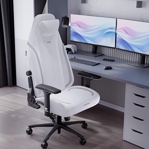 Nouvelle chaise de jeu PC en tissu avec accoudoirs 4D, coussin magnétique résistant aux rayures et au frottement, et support lombaire intégré - Product Image 6