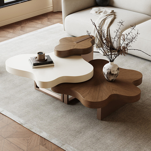 Tavolino <span class=keywords><strong>da</strong></span> Caffè di Lusso a Forma di Nuvola, Moderno e Creativo Tavolo Centrale in Legno, Nuovo Design di Alta Gamma per Soggiorno - Product Image 3