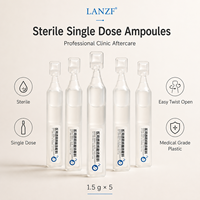 Ampoule d'acide hyaluronique à dose unique emballée individuellement, apaisante et anti-âge pour les soins post-traitement, raffermissante et uniformisante