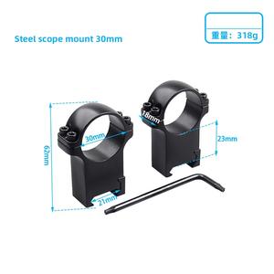 Anillas de Montaje de Acero de Perfil Alto con 3 Ranuras y Soporte de Liberación Rápida, con Alta Presión 6X para Equipo Óptico de Caza al Aire Libre - Product Image 6