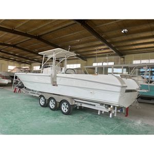 Barco de Pesca Deportiva de 32 pies para Pasajeros, Yate de Lujo Chino, Barcos de Aluminio para Pesca con Techo Rígido de Fibra de Vidrio - Product Image 2