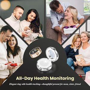 Bague Intelligente Émail IP68 Étanche Moniteur de Santé 24/7 Fréquence Cardiaque Caméra à Distance Suivi de Santé Familial Tracker de Fitness Intelligent - Product Image 6
