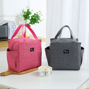 Sac à lunch isotherme Bixitas avec doublure en PEVA et fermeture à glissière, grande capacité, sac fourre-tout imperméable pour adultes, bureau et pique-nique - Product Image 2
