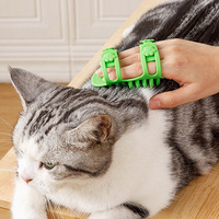 Brosse de massage en silicone de qualité alimentaire, peigne à poils pour chien et chat
