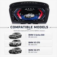 Panel Instrumen Digital untuk BMW E60 E70 E71 LCD Dashboard Speedometer Virtual Cockpit Retrofit Box Kit Gaya OEM 12.3 Inch