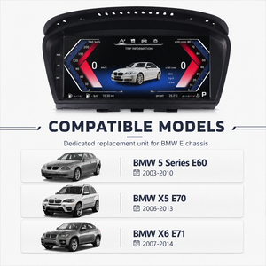 Kit de rétrofit de tableau de bord numérique 12,3 pouces style OEM pour BMW E60 E70 E71, écran LCD, compteur de vitesse, cockpit virtuel - Product Image 6